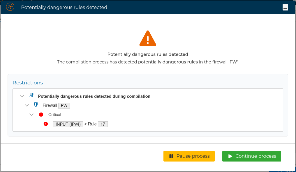 Critical rules when compiling