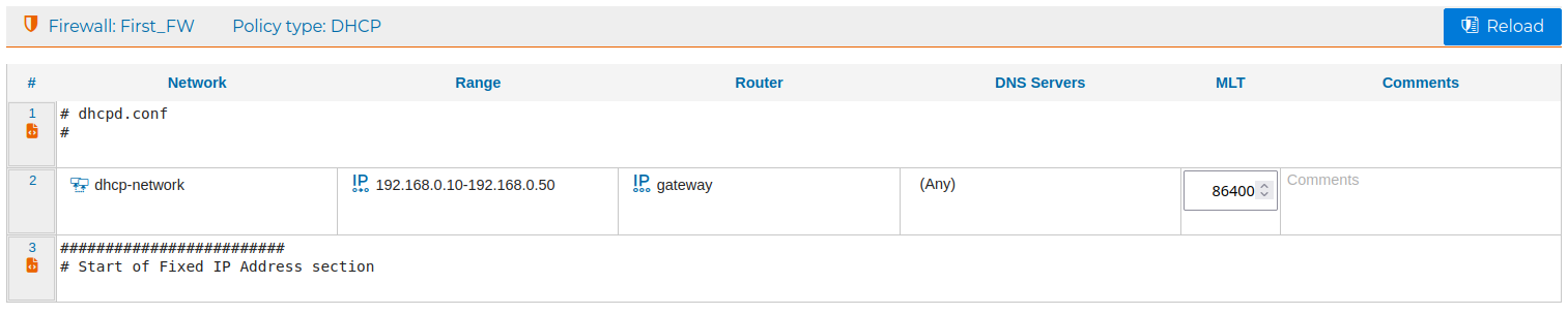 DHCP Policy