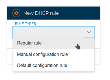 DHCP Regular Rule