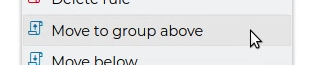 Add Rule in a Group