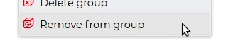 Remove Rule from a Group