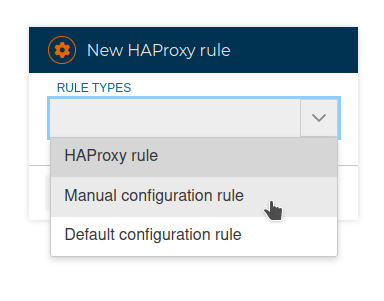 HAProxy Manual Rule