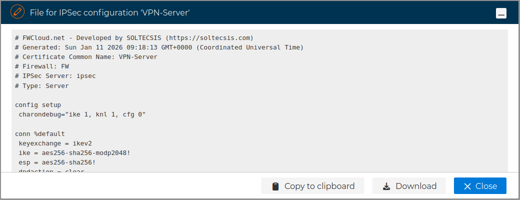 Server VPN Config File