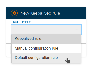 Keepalived Manual Rule