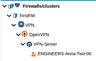 OpenVPN 2FA client tree icon