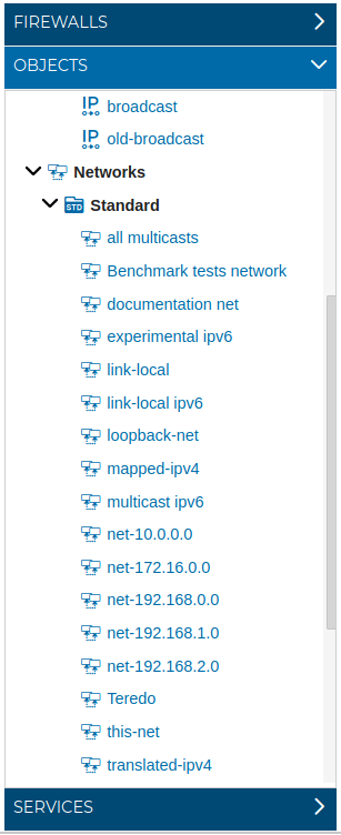 Standard Networks