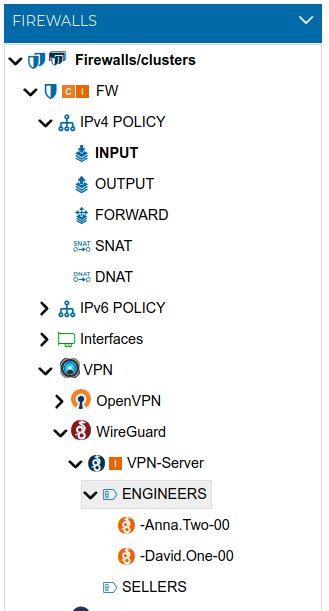 VPN Prefix Policy Rule