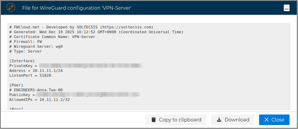 Server VPN Config File